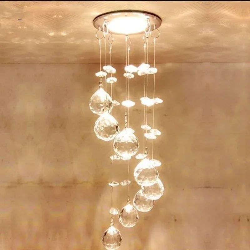 

Crystal Hanging LED 3W mini Ceiling Lamp Corridor Balcony Aisle Hallway Lights Living Room Indoor Lighting