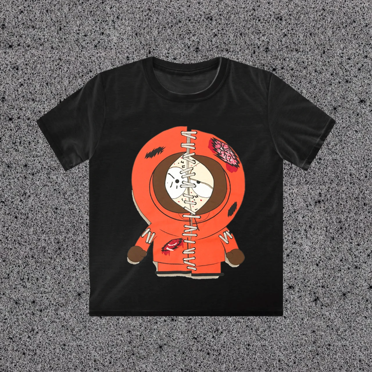 Retro South Park Kenny McCormick Bedrucktes T-Shirt Unisex Vintage Cartoon Streetwear Baumwolle Kurzarm-T-Shirt – Detail 5