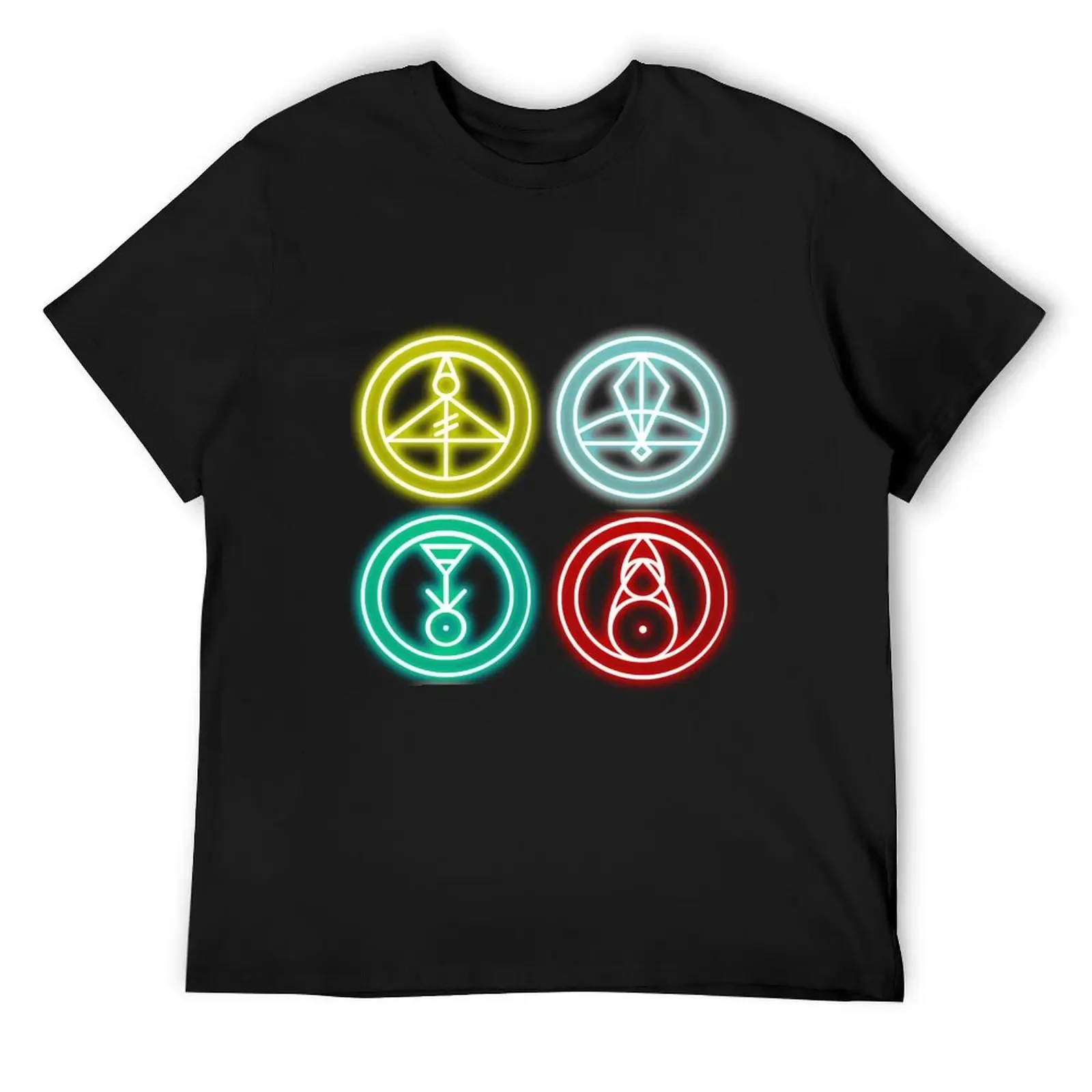 

Group Glyphs - Glowing T-Shirt valentines clothes oversize t-shirts man graphic shirts plain white t shirts men