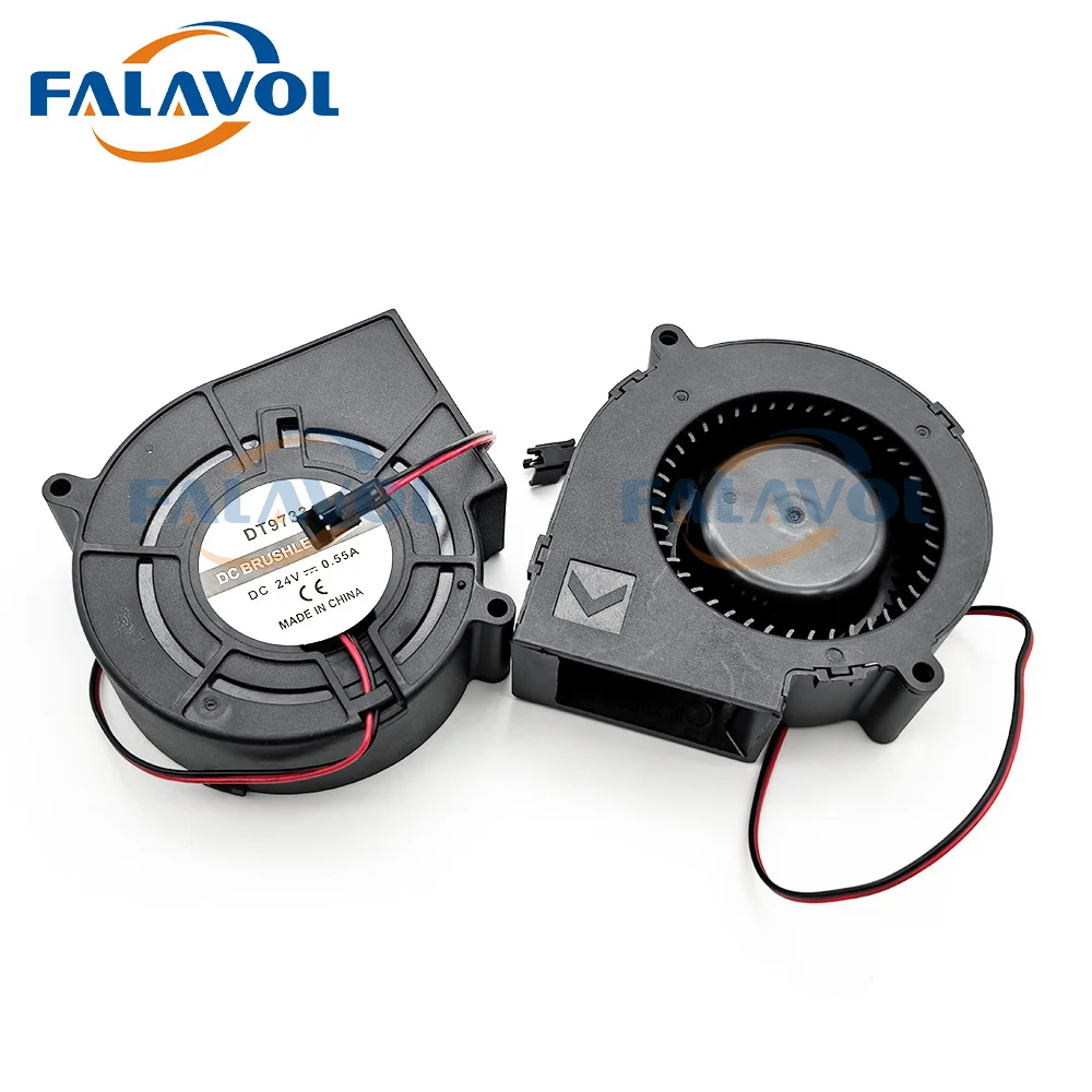 Falavol Cooling Fan DT9733 Brushless Cooling Blower Fan 97mm DC24V 0.55A Strong Suction for Allwin Xuli Large Format Printer