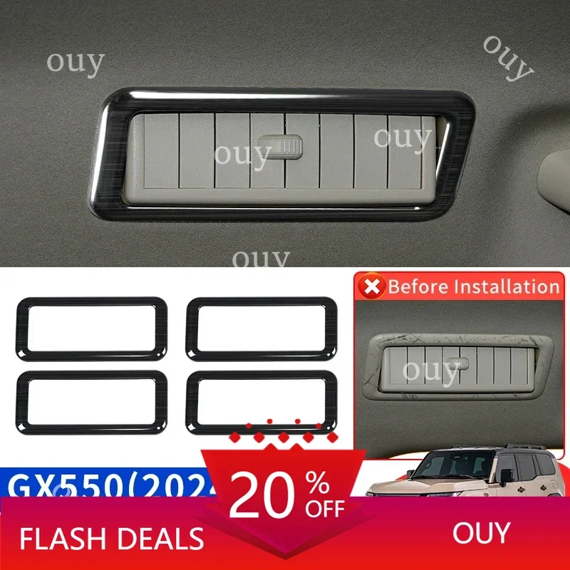 For Lexus GX550 550h GX 550 2024 Car Roof Air Conditioning Vent Decoration Frame Interior upgraded Accessories Modification