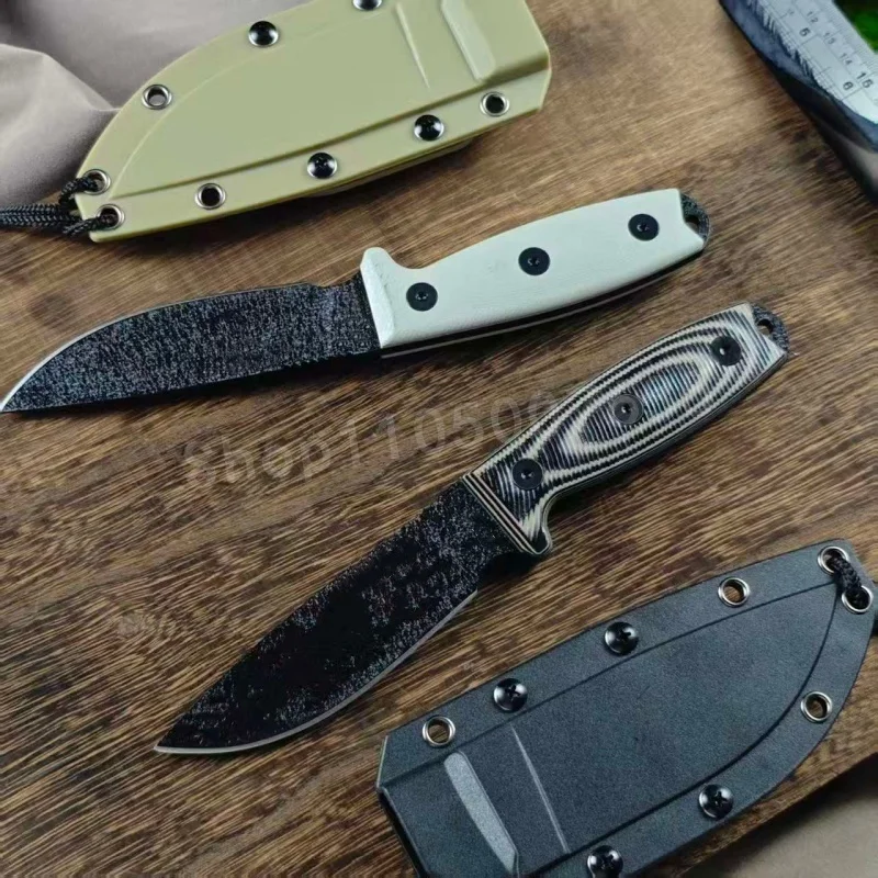 

Нож с фиксированным клинком для выживания и кемпинга, сверхпрочный, с защитным замком, нескользящей рукояткой и практичным лезвием