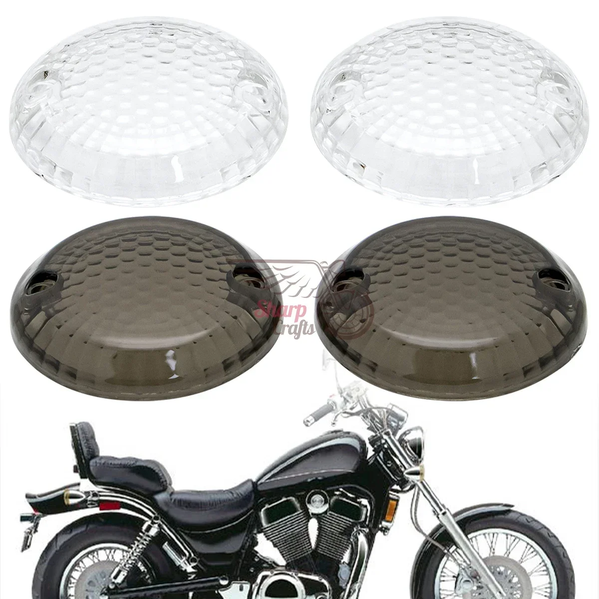 Motorcycle Front Rear Turn Signal Indicator Light Lamp Lens Cover For Suzuki GSF400 Bandit GZ250 VX800 GSX1100G Marauder VZ800