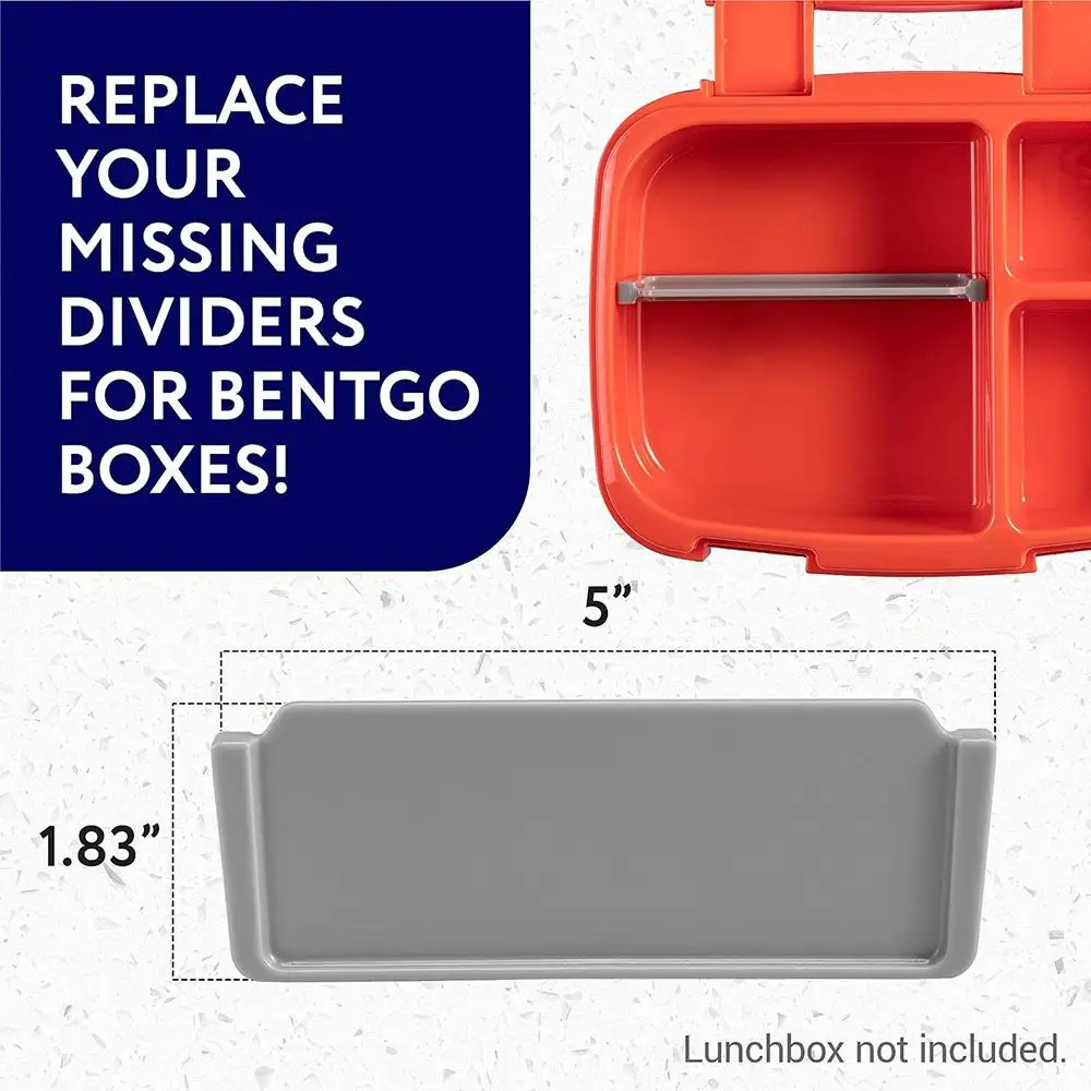 Replacement Silicone Bento Box Divider BPA FREE Universal Lunch Box Insert Divider Safe Food Tray Divider for Bentgo Fresh