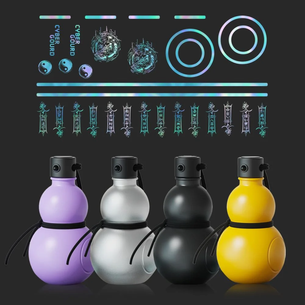 900 ML Gourd Water bottle Tritan Portable Gourd Wine bottle Large Capacity Chinese Retro-Inspired Creative Water Kettle