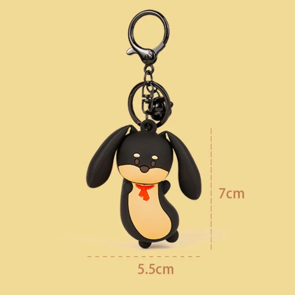 Nuovo peluche bassotto cane portachiavi portamonete ciondolo borsa cucciolo peloso portachiavi creativo piccolo cane ciondolo borsa accessori