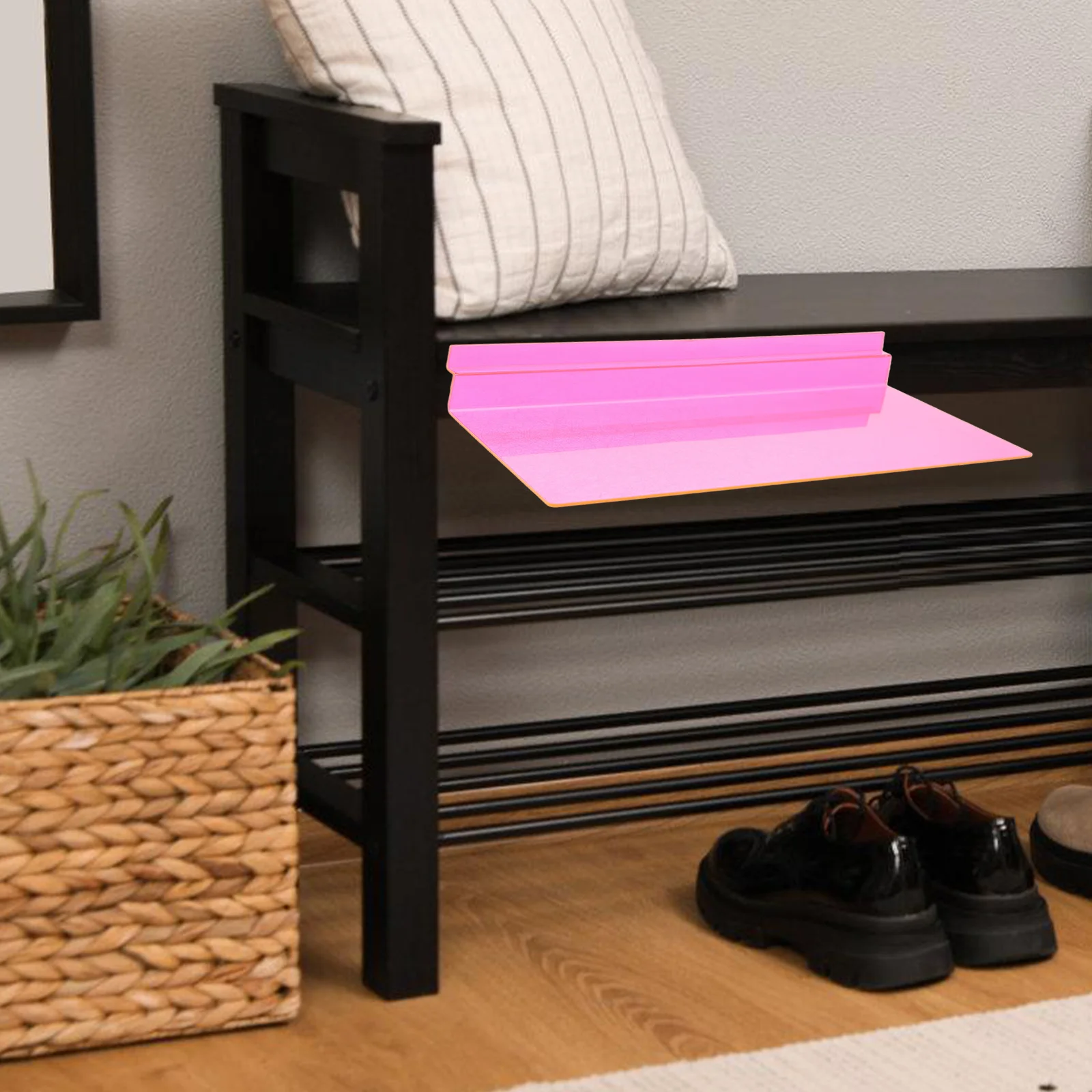 

6Pcs Shoe Shelf Display Rack for Shoes of Different Sizes Minimalist Design Wall Mounted Shoe Storage Display Stand