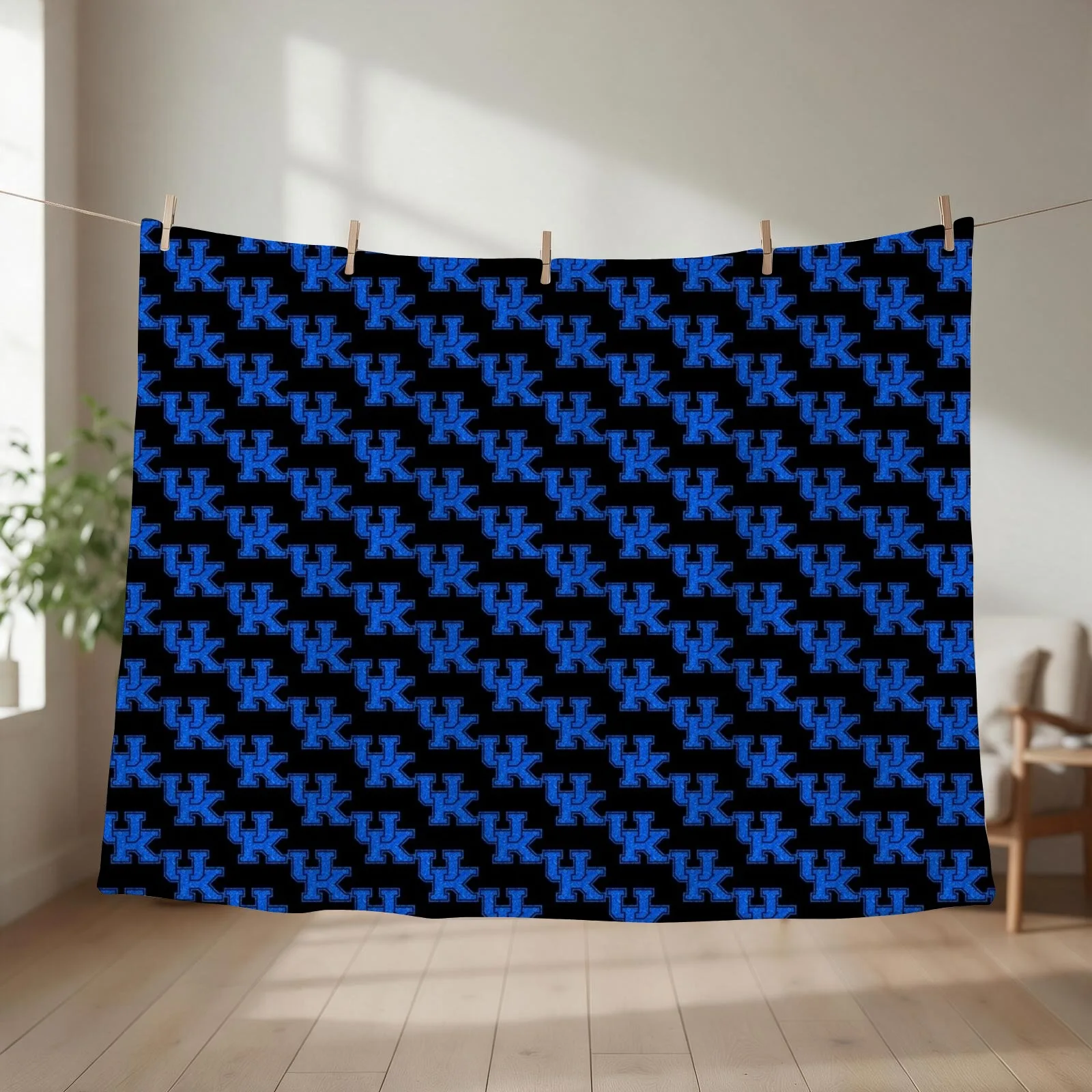 kentucky logo Throw Blanket couch cozy soft plush fuzzy picnic outdoor blanket