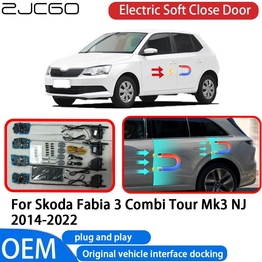 

for Skoda Fabia 3 Combi Tour Mk3 NJ 2014-2022 Car Automatic Electric Soft Close Door Closer System OEM Plug and Play
