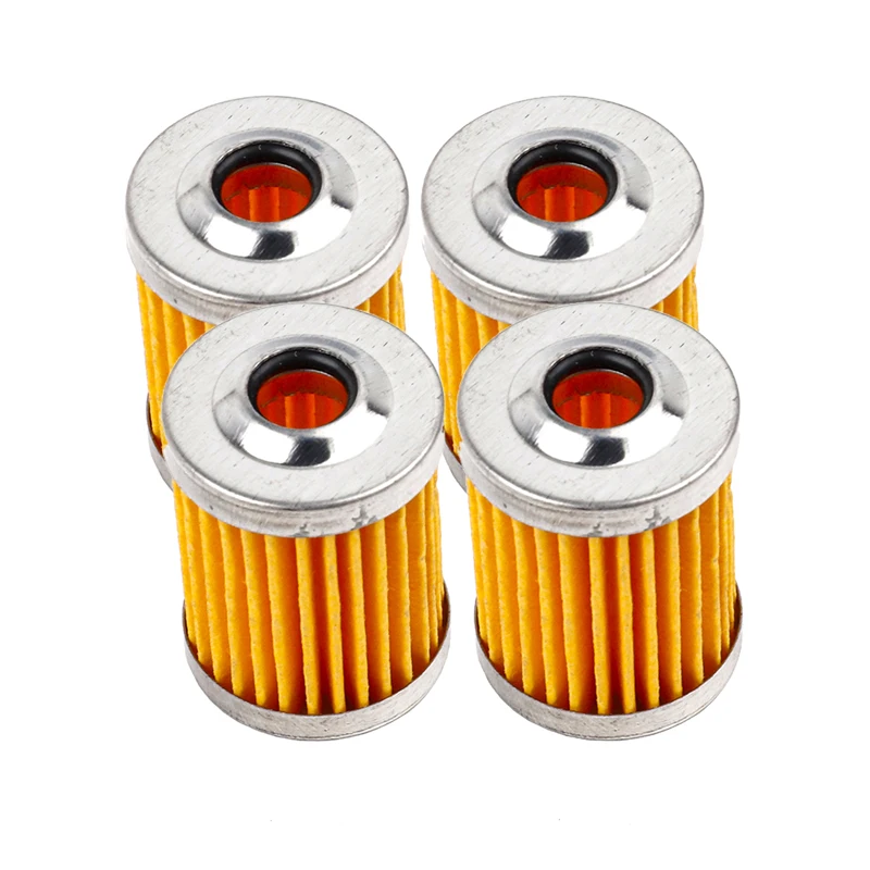 4pcs Fuel Filter Element Reusable Washable Petrol Gas Chopper for Motorcycle Honda Triumph BMW Petrol Gas Street Pit Dirt Bike