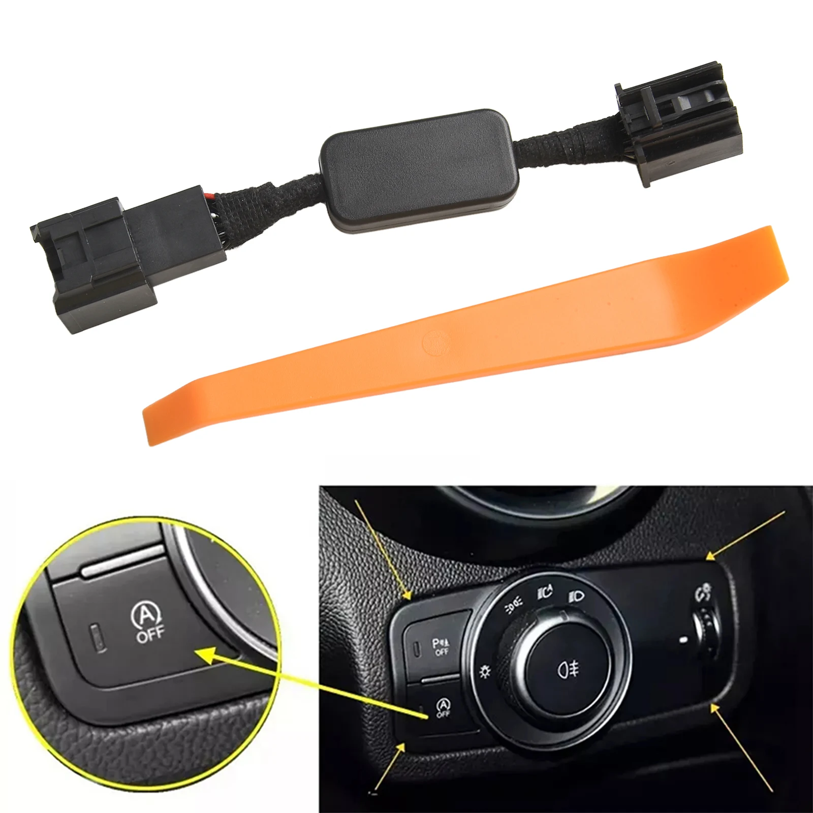 

Автомобильные аксессуары Цвет Черный Адаптер Start Stop Автоматический адаптер 2017-2023 Адаптер Высокая надежность Идеальное соответствие