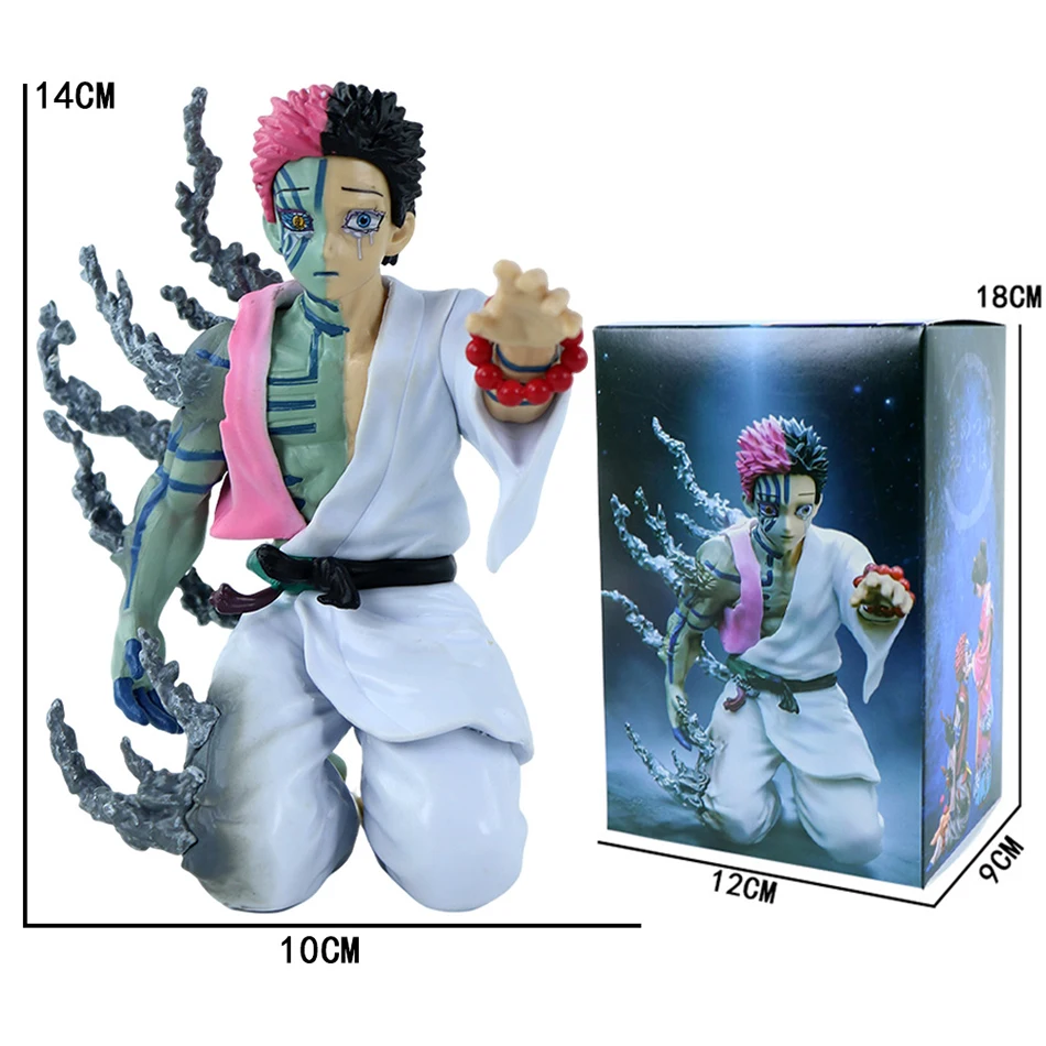 14cm Anime Demon Slayer Schwert Handgefertigte Kniende Figur PVC-Modell Desktop-Ornament Anime-Fanartikel Geschenk