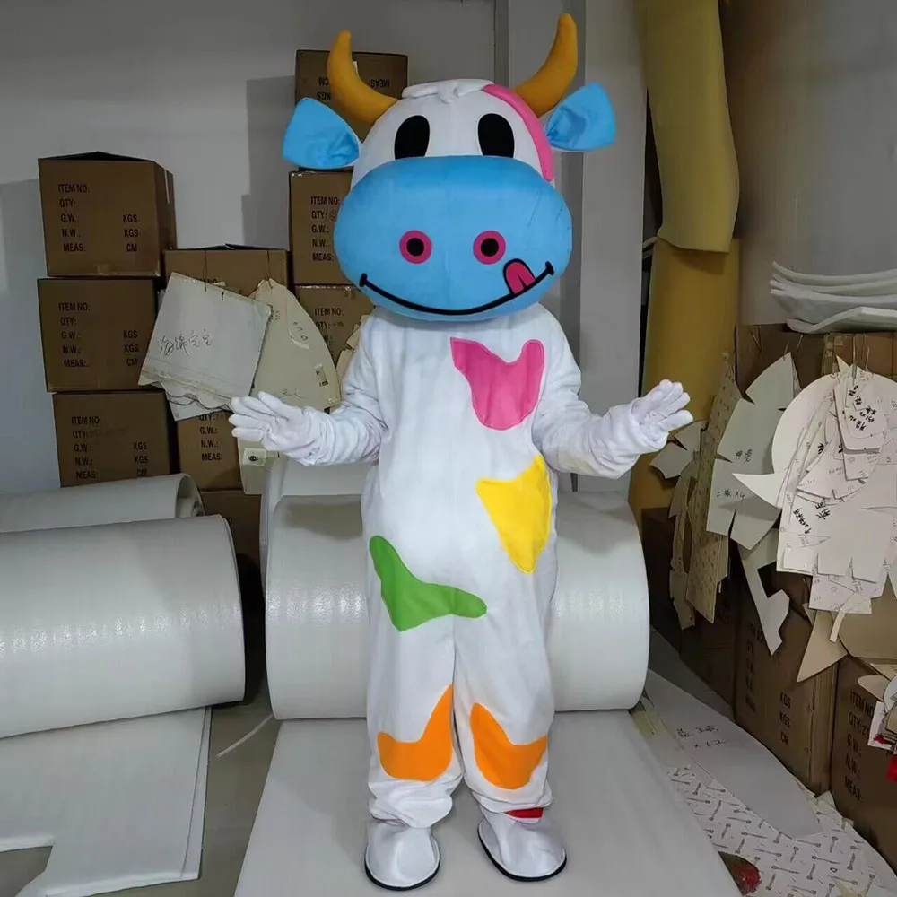 

Cosplay Cow Anime Cartoon Character Mascot Costume Farm Animal Carnival Party Performance Props Halloween Fancy Dress