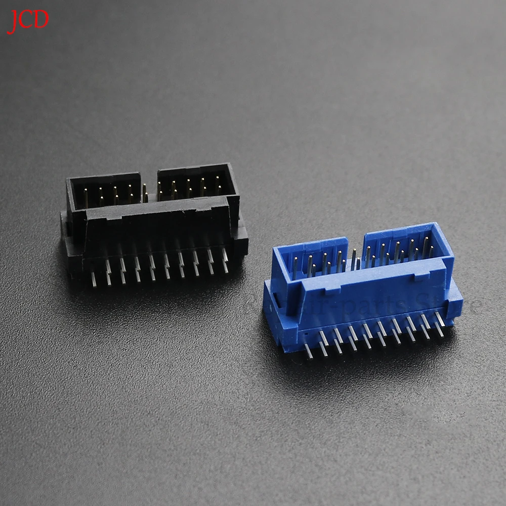 1/2/5/10PCS USB 3.0 19P 19 20 pin USB3.0 20P male connector 90 degree mainboard chassis front seat expansion DIY connector