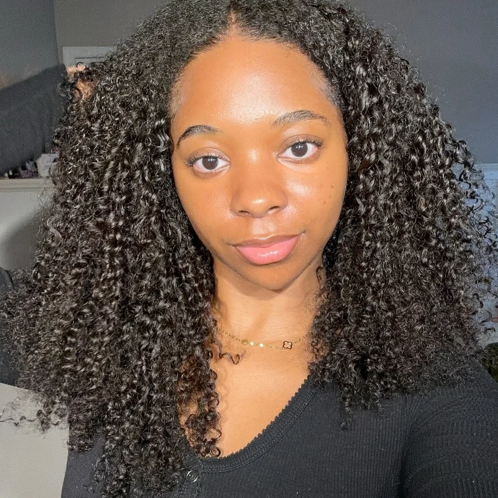 

Glueless Half Wig Burmese Pixi Curly Human Hair With Invisible Drawstring Seamless Half Wig Full Machine Made Headband Wigs