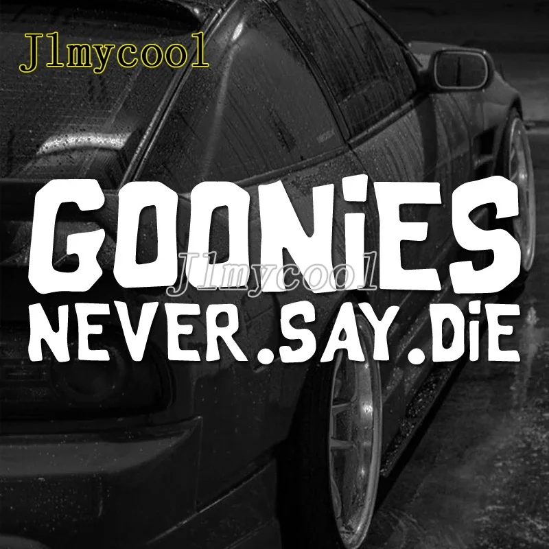 

Виниловая наклейка «Goonies Never Say Die», прочная, вырезанная по контуру, для автомобилей, ноутбуков, мотоциклов