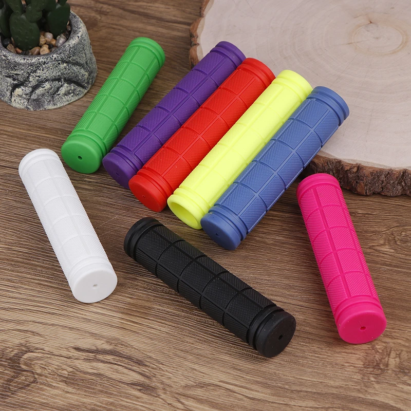 1 Pair Universal Handle Grip Cover Non-slip Lightweight Good Stability Rubber Bicycle Handlebar Cover Cycling Parts