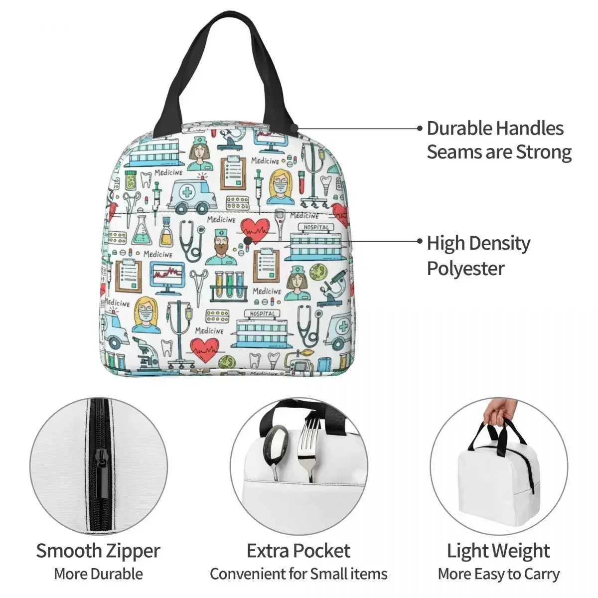 

Waterproof Insulated Oxford Cooler Bag Thermal Cold Food Picnic Lunch Box for Women Girl