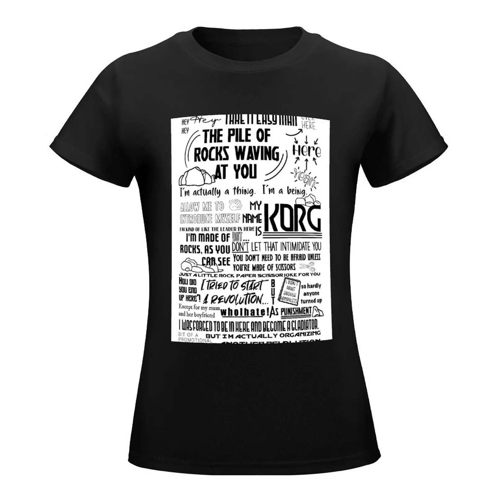 Hi my name is Korg T-Shirt tops female t shirt Women