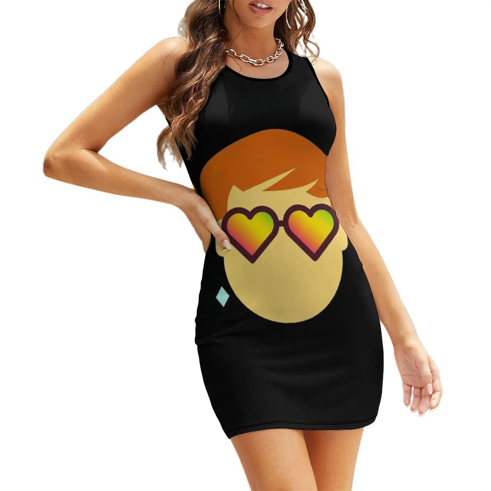 

Face Singer Man Elton Music John Legend Fenomenal Sleeveless Sundress dresses summer dress for women summer