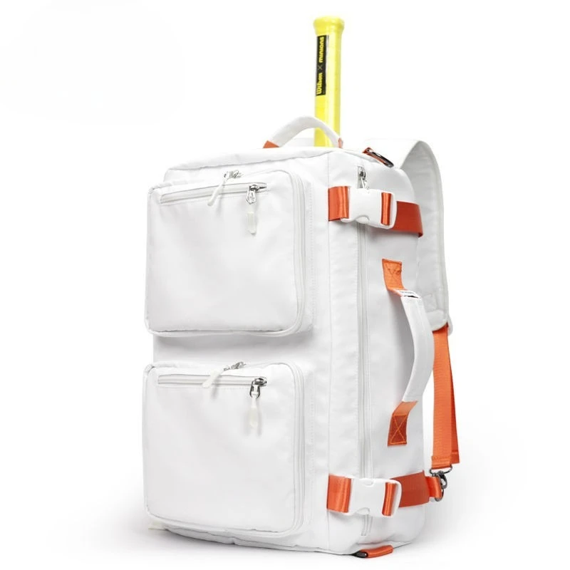 Waterproof Tennis Racket Bag Multifunctional Tennis Rackets Bags Large Capacity Racquet Bags Adjustable Sports Accessories