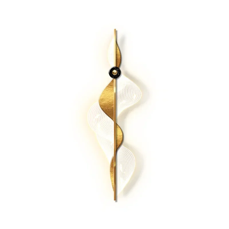 Living room high sense original living room TV background wall grille wall lamp painting