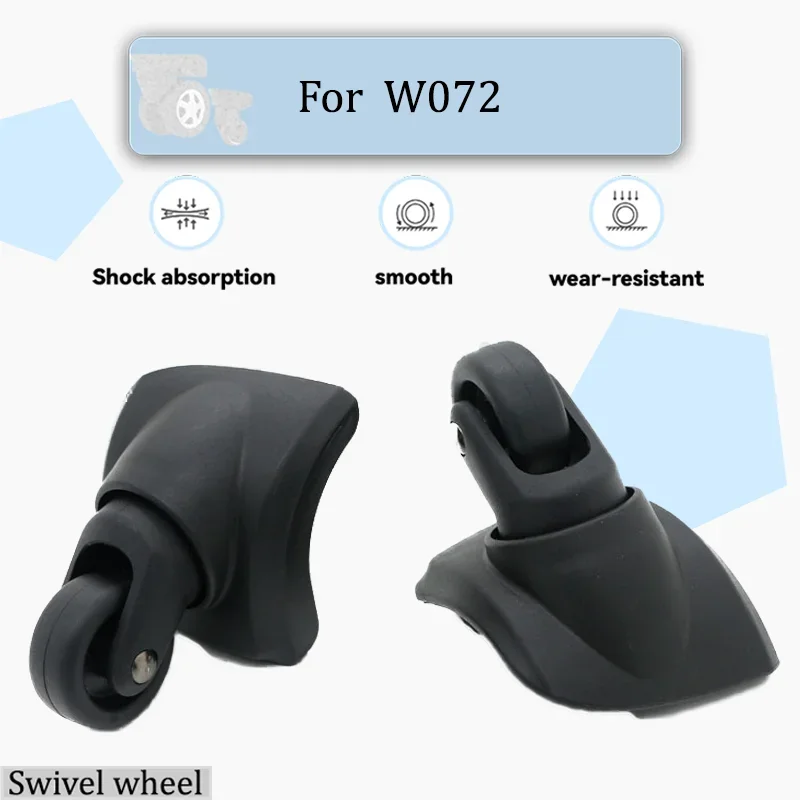 

For W072 Portable Luggage Wheels Replacement Set 360° Silent Swivel Casters Wear-Resistant Suitcase Accessories