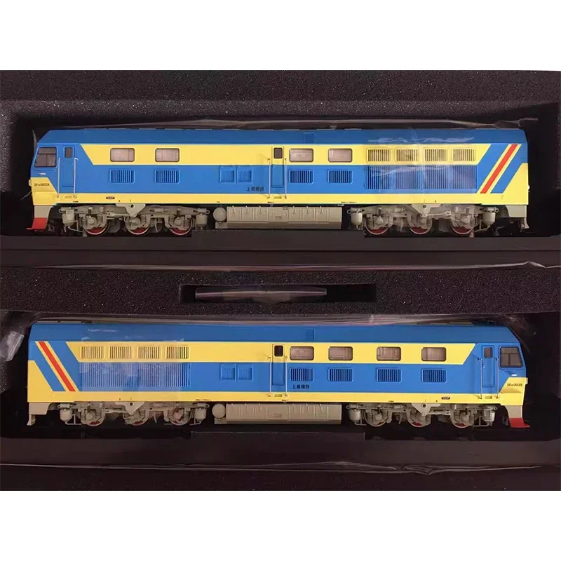 Modelo de tren HO 1/87 Dongfeng 4E DF4E doble motor reconnección locomotora diésel interna colección regalo modelo de juguete