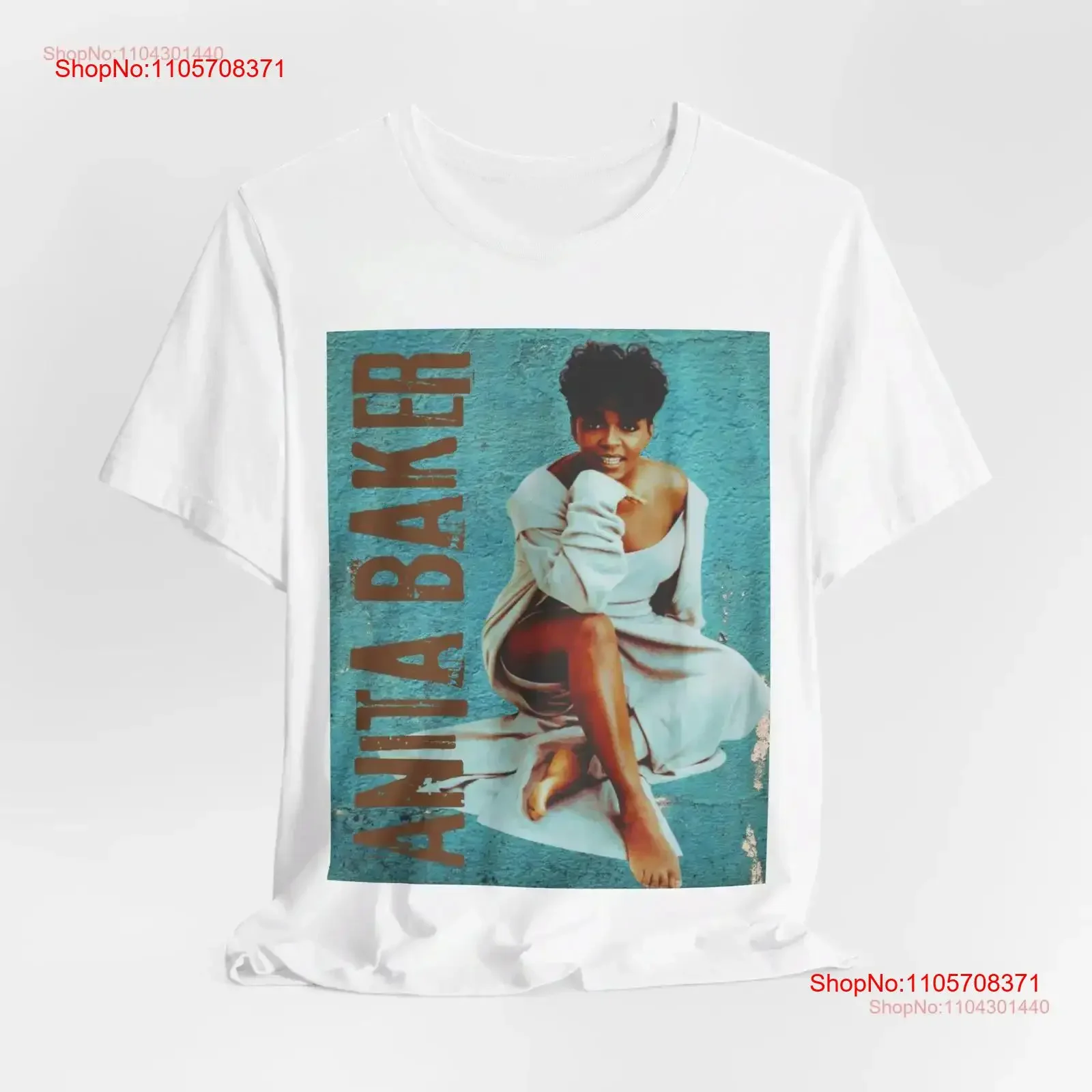 Anita Baker Jersey T Shirt vintage Washed fashion homme Top For Everyday Wear graphic Slightly designer clothes Breathable