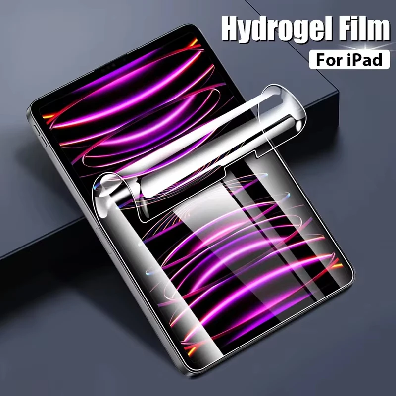 Hydrogel Film For iPad Pro 12.9 10th 11 Air 5 4 3 2 Screen Protector For iPad 10 9 10th 9th Generation Mini 6 8th 10.2 10.9 Film