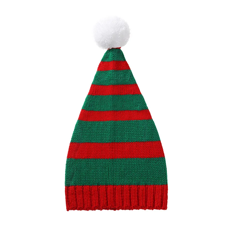 Christmas Beanie Christmas Holiday Decoration Hat Winter Warm Hat Red White Christmas Knitted Hat For Parent  Matching