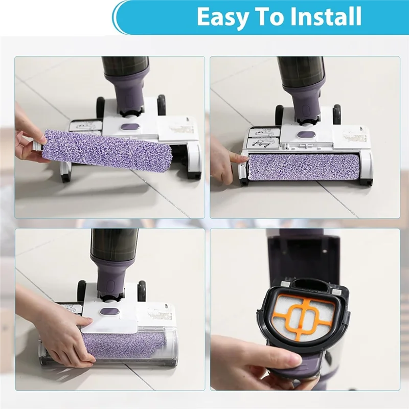 

BAAN-для Shark WD101 AW201 WD100 WD201 Гидровакуумная роликовая щетка Замена запасной части WDFF1 WDB1