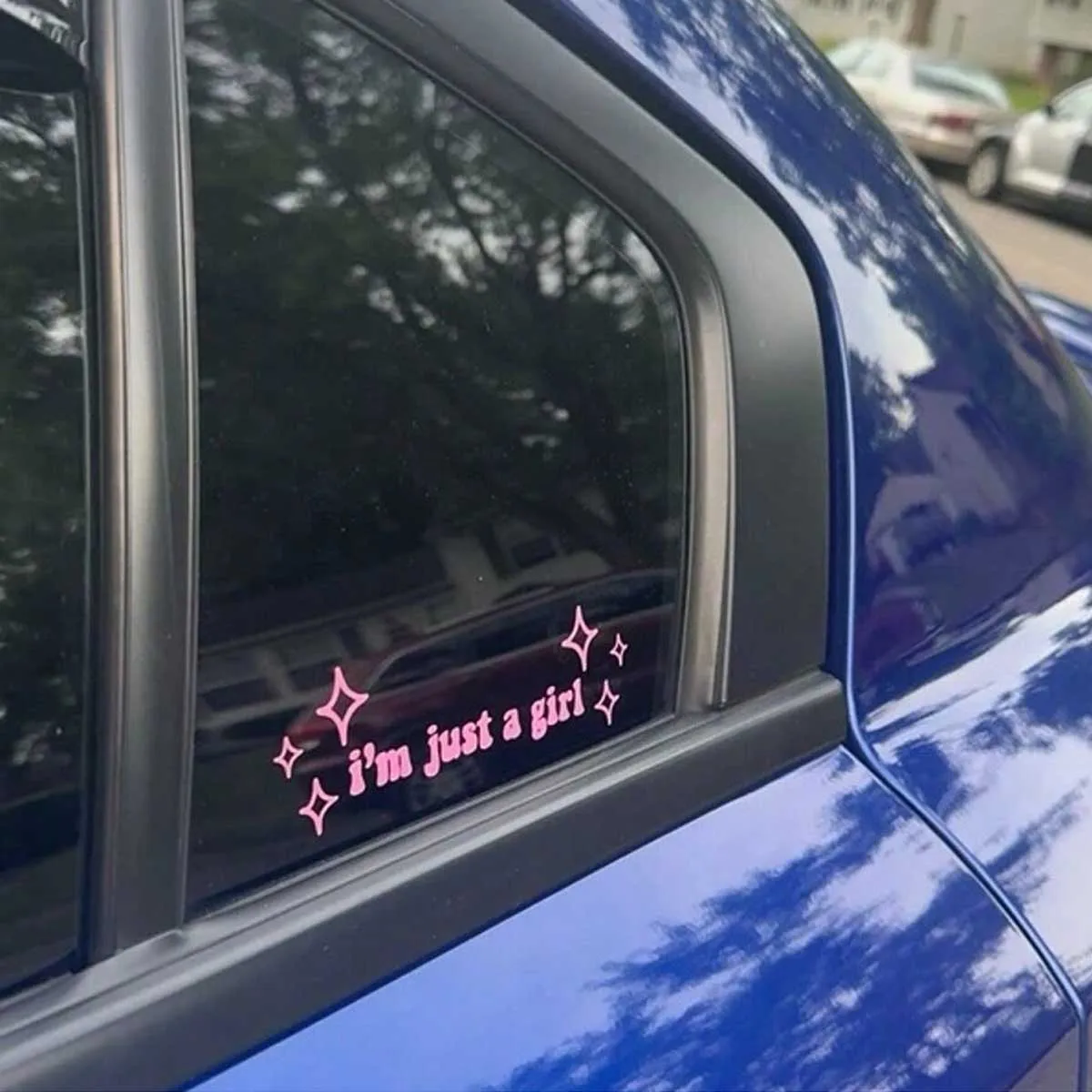 I'm Just A Girl Cute Vinyl Stickers Funny Decals For Car Laptop Phone Lovely Gifts For Teenage Girls Decor Accessories
