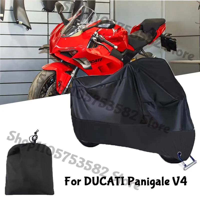 Motorcycle Full Covers For DUCATI Panigale V4 Car Outdoors Sun Protection Dust No Ear Thickened Oxford Clothcover Accessories