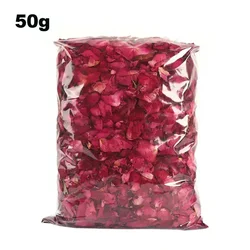 Pétalas de rosas naturais românticas, Banho de leite, Pétala de flor seca, Spa, Chuveiro Clareador, Produtos de Banho, 50g