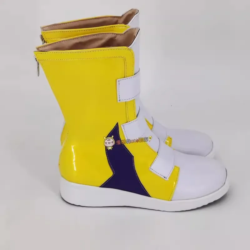 Zapatos de Cosplay de Anime SK8 the Infinity Chinen Miya, zapatillas, botas amarillas, zapatos de utilería para disfraz de Halloween