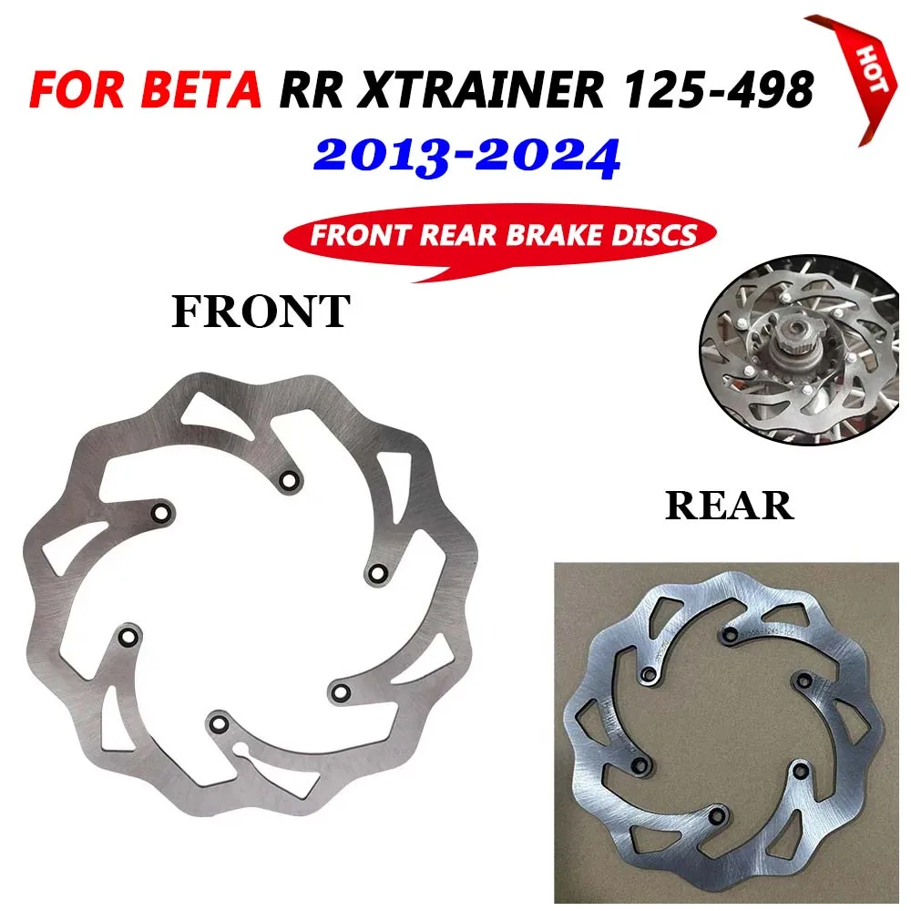 

For Beta RR300 RR250 XTrainer 300 250 RR 125 250 350 390 430 450 498 2013-2025 240MM 260MM Motorcycle Front Rear Brake Disc Kit