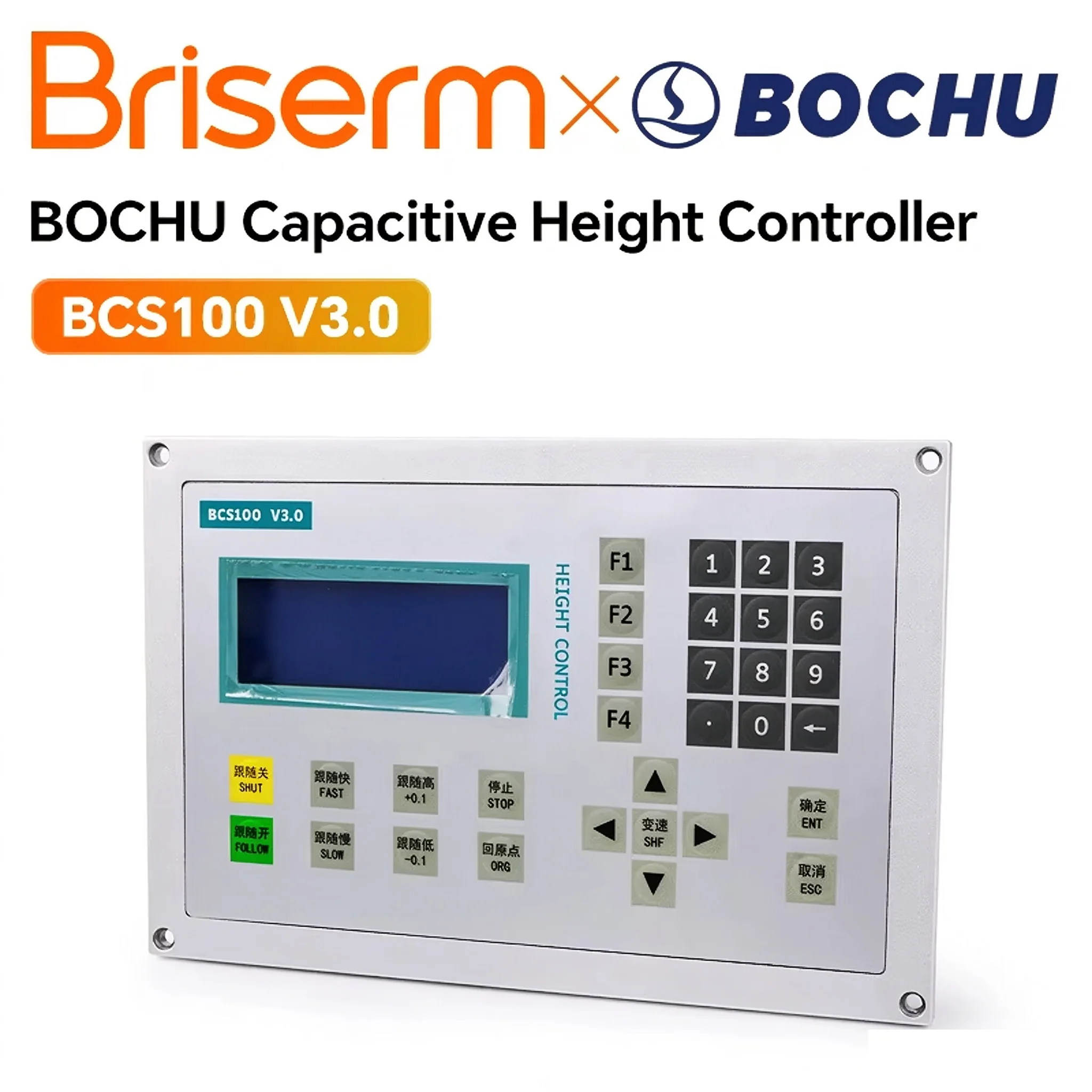 BOCHU BCS100 V3.0 Capacitive Height Controller for Fiber Laser Cutting Machine Laser Height Control CypCut System