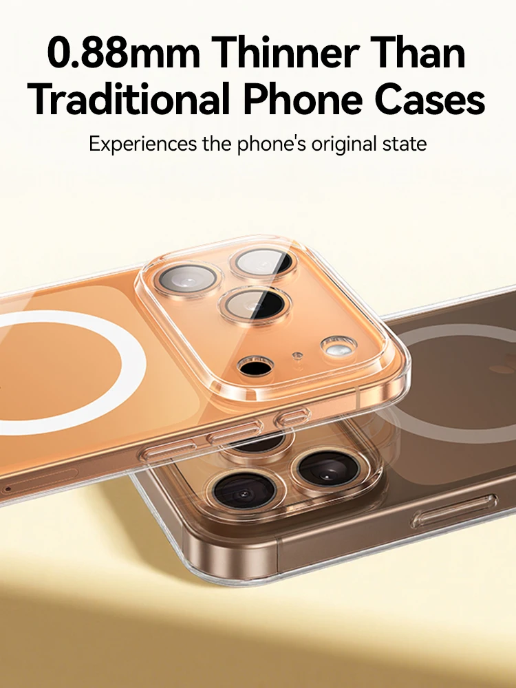 Etui Joyroom do iPhone 17 Pro Max przezroczyste, kompatybilne z Magsafe, odporne na żółknięcie, magnetyczne, twarde, przezroczyste etui do iPhone 17. — zdjęcie produktu 5