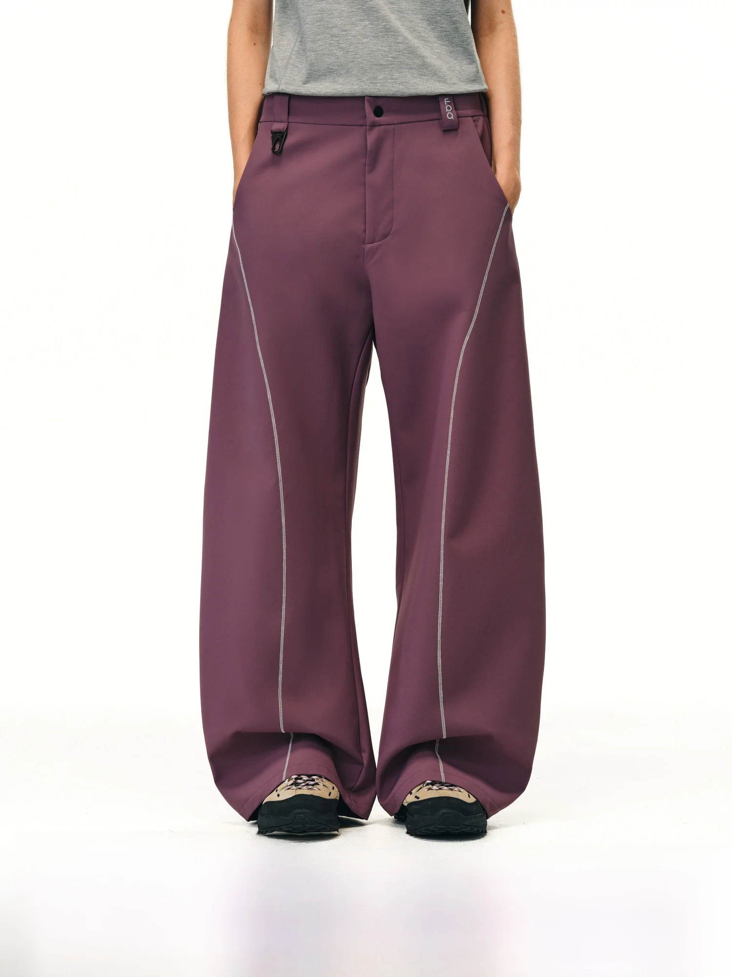 

FPA Outdoor Sports Casual Pants Asymmetrical Color Block Wide Leg Trousers Loose Fit Design Sensation Straight Tube Trousers