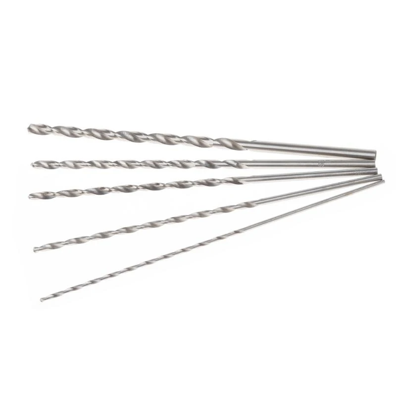 

Y1AD 5Pcs 2-5mm 152mm Long HSS Twist Drilling Bit Straight Shank Electric Drill Tool