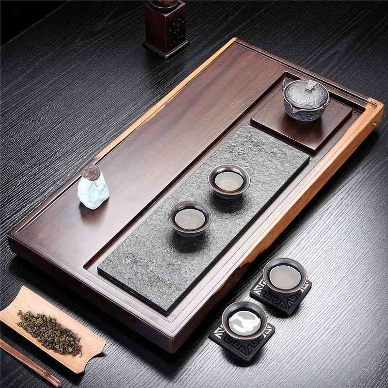

Kung Fu tea set whole ebony solid wood home tea table tea sea