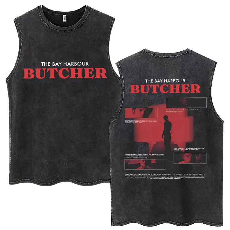 Washed Dexter Morgan Harry's Code Wash Tank Tops Men Women Vintage Fashion Sleeveless T-shirt Casual Oversized 100% Cotton Vests