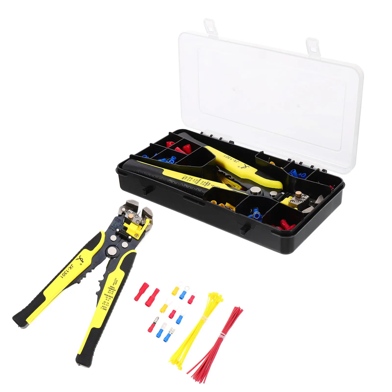 

1 set 1 Set Wire Crimping Plier Kit Ratcheting Terminals Crimping Tool For Electrical Diy Car Household Repairs Hand Tools