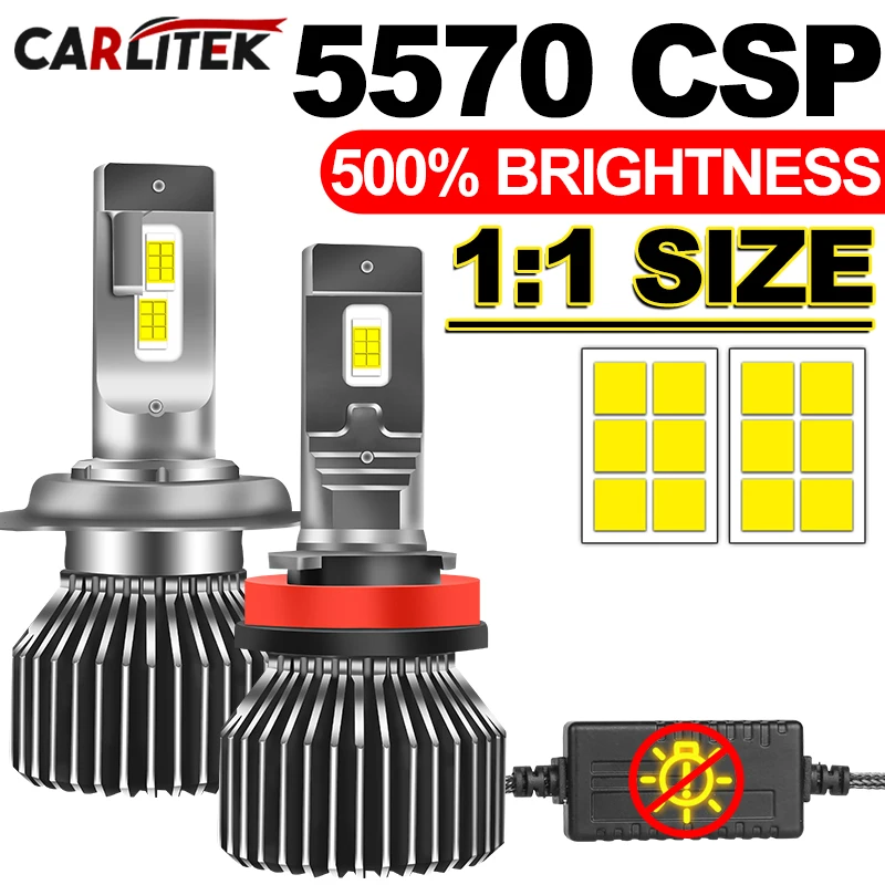 

110 Вт K5C Plus H7 H1 H4 Светодиодные фары 5570 CSP H11 H8 9005 HB3 9006 HB3 9012 HIR2 Canbus Светодиодные противотуманные фары Автоматическая лампа 12 В 6000 К