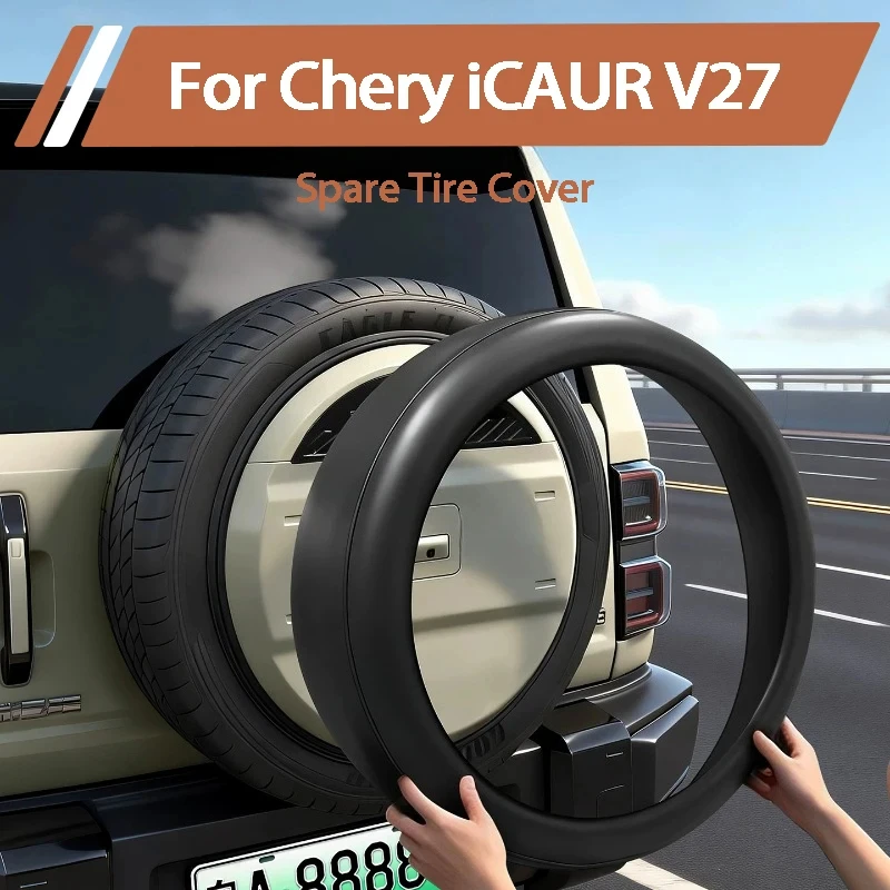 For Chery ICAUR iCAR V27 2026 Spare Tire Cover Thickened Rainproof Tire Protective Sleeve Accessories