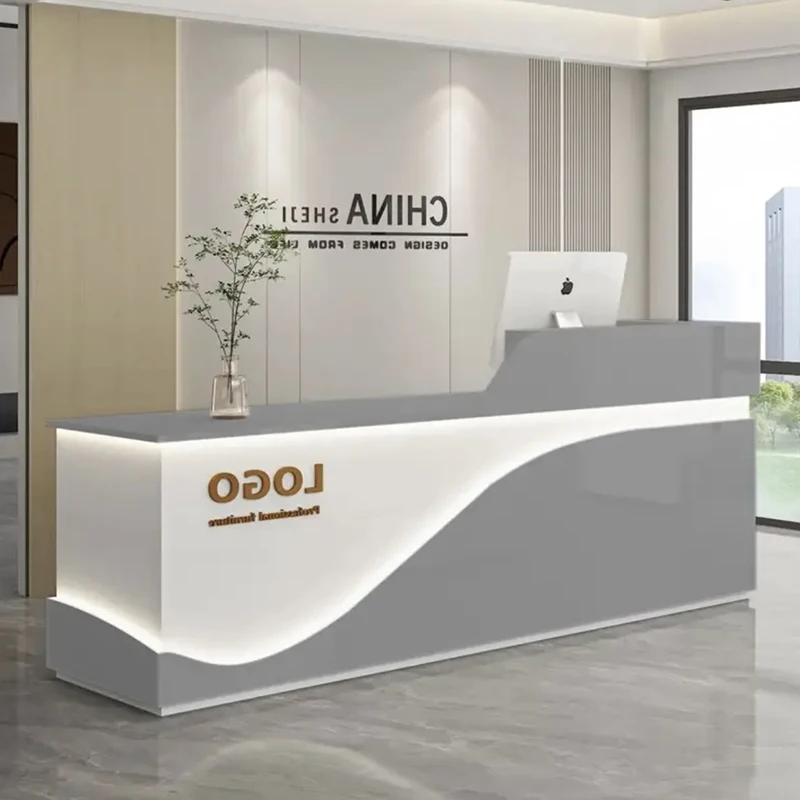 

Storage Cheap Wood Reception Desks Luxury Design Classic Drawer Reception Desks White Modern Empfangs Tresen Office Furniture
