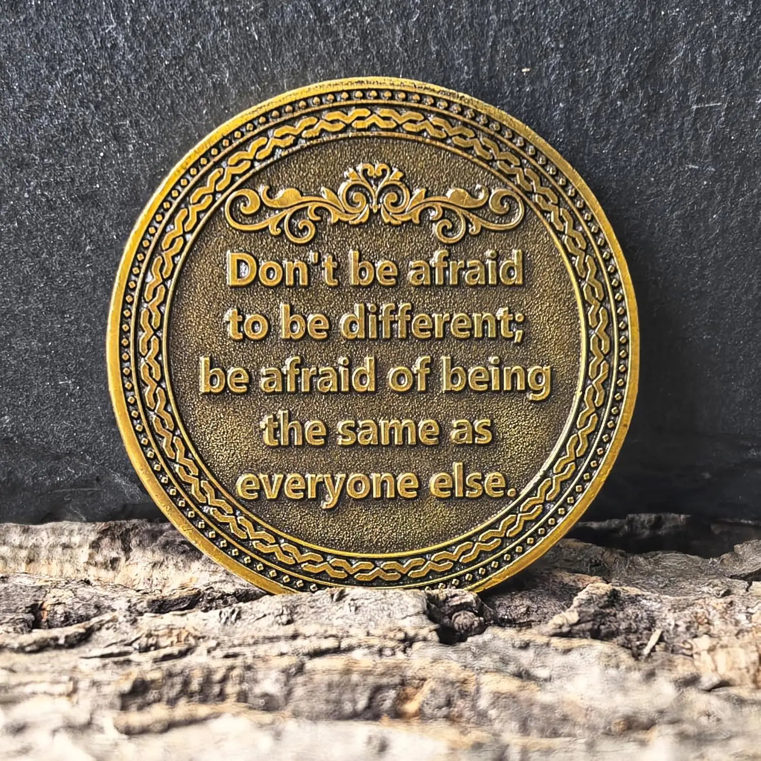 عملة الساحرة - رقاقة ملهمة مع اقتباس الشجاعة والانتعاش، هدية فريدة من نوعها للثقة والقوة والتخصيص الذاتي #6