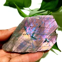 Natural Crystal purple Labradorite Section Magical Energy Heals The Spirit And Ward off FengShui Crystal Room Decoration