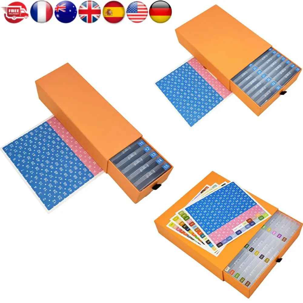 

15/30/45 шт./компл. коробка для хранения алмазной живописи, лотки с крышками, аксессуары для алмазной живописи, лотки для алмазной живописи для алмазного искусства